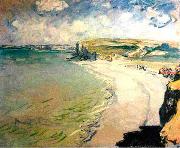 Claude Monet The Beach at Pourville oil painting reproduction